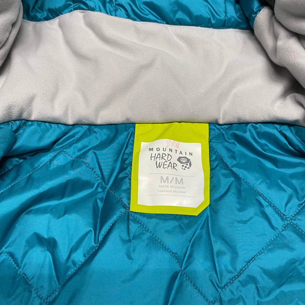 Mountain Hardwear Jacket Womens Medium Neon Yellow Polara Insulated RECCO Ski - Picture 5 of 16
